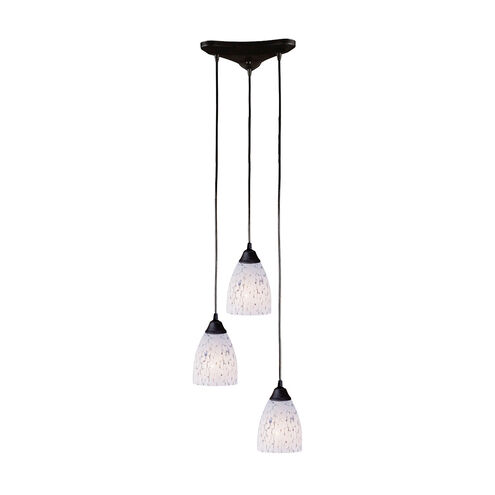 Maundays Bay 3 Light 10 inch Dark Rust Mini Pendant Ceiling Light