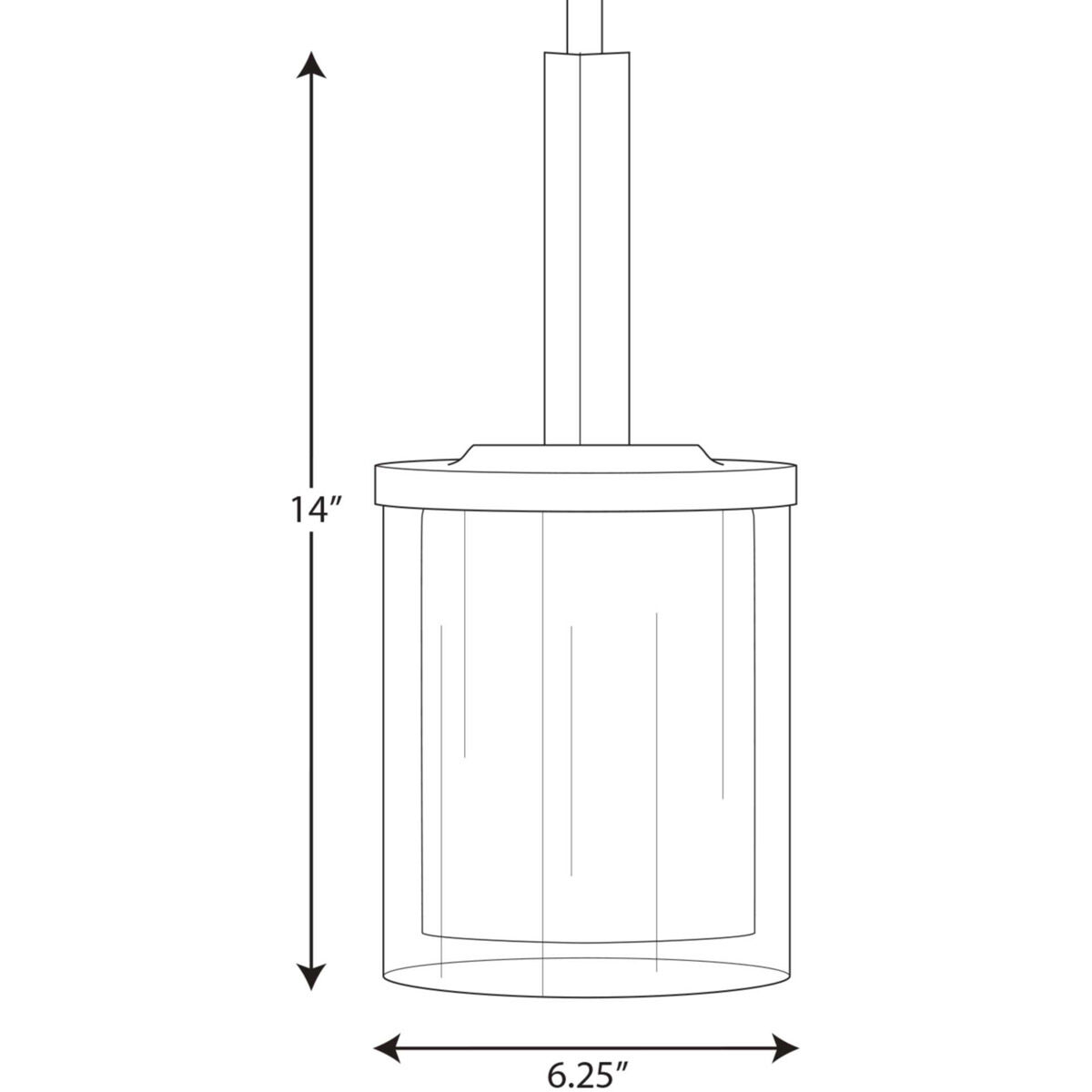 Beaches 1 Light 6.25 inch Brushed Nickel Mini-Pendant Ceiling Light