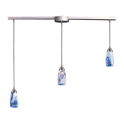 Castle 3 Light 36 inch Satin Nickel Mini Pendant Ceiling Light