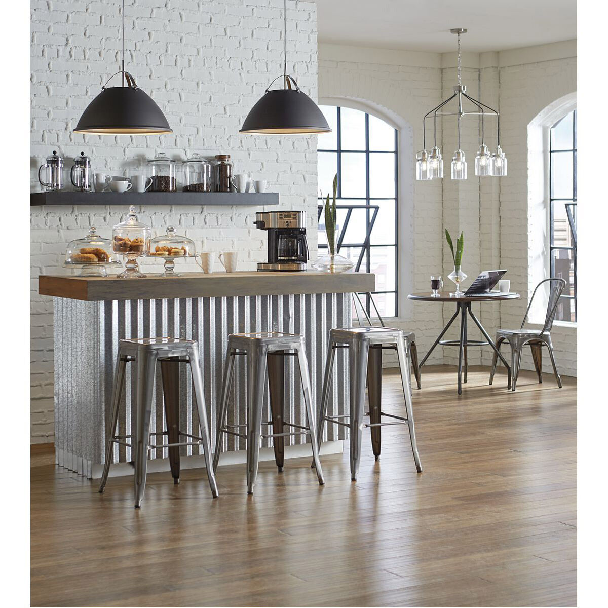 Aft 5 Light 28.63 inch Brushed Nickel Chandelier Ceiling Light