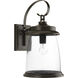 Queenscliff 1 Light 21 inch Antique Bronze Outdoor Wall Lantern, Large
