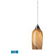Capitola LED 5 inch Satin Nickel Mini Pendant Ceiling Light