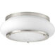 Navagio Beach LED 12 inch Brushed Nickel Flush Mount Ceiling Light, Progress LED