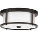 Beaches 2 Light 13 inch Antique Bronze Flush Mount Ceiling Light