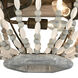 Bright 3 Light 18 inch Washed Gray with Malted Rust Flush Mount Ceiling Light