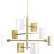 Kaunaoa Bay 8 Light 40 inch Brushed Brass Chandelier Ceiling Light, Design Series