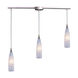 Blue Lagoon 3 Light 36 inch Satin Nickel Mini Pendant Ceiling Light
