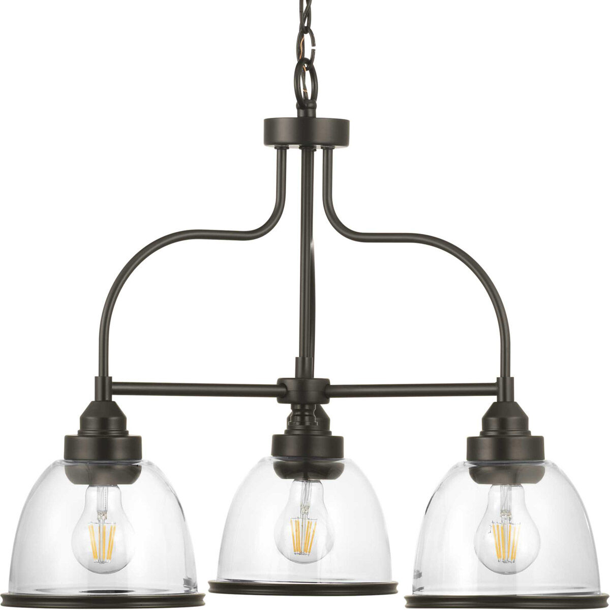 San Francisco Bay 3 Light 24 inch Antique Bronze Chandelier Ceiling Light