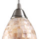Dewey Beach 1 Light 5 inch Satin Nickel Mini Pendant Ceiling Light