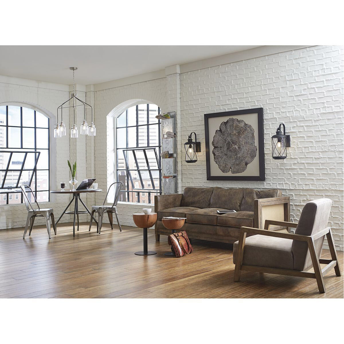 Aft 5 Light 28.63 inch Brushed Nickel Chandelier Ceiling Light