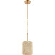 Laucala 1 Light 8 inch Satin Brass Mini Pendant Ceiling Light