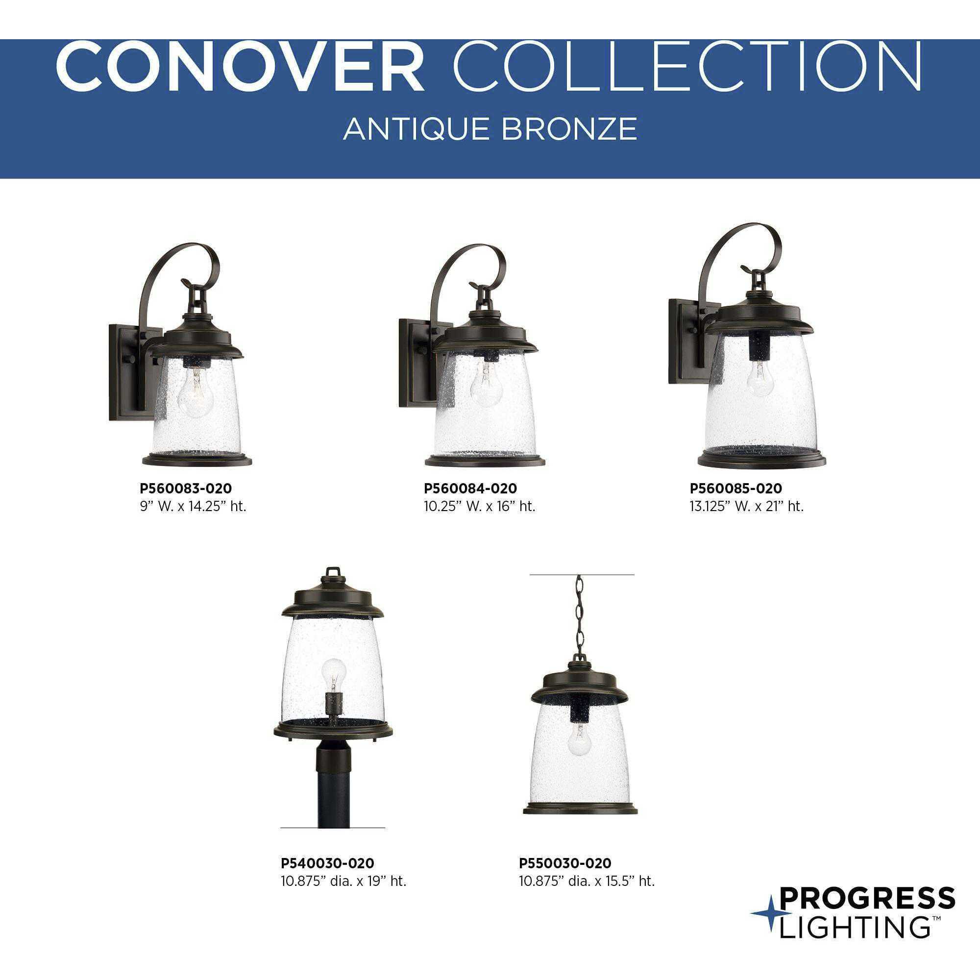 Queenscliff 1 Light 19 inch Antique Bronze Outdoor Post Lantern