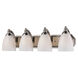 Sea of Azov 4 Light 27 inch Satin Nickel Vanity Light Wall Light