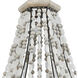 Bright 4 Light 18 inch Washed Gray with Malted Rust Chandelier Ceiling Light