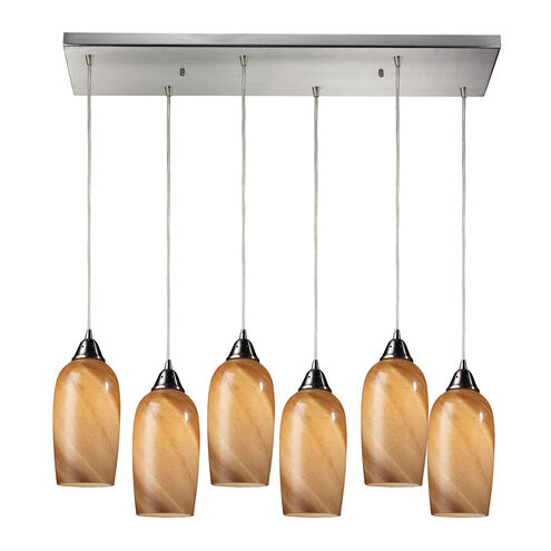 Capitola 6 Light 30 inch Satin Nickel Multi Pendant Ceiling Light, Configurable