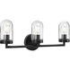 Paia 3 Light 23.13 inch Graphite Bath Vanity Wall Light