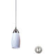 Castle 1 Light 3 inch Satin Nickel Mini Pendant Ceiling Light