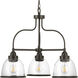 San Francisco Bay 3 Light 24 inch Antique Bronze Chandelier Ceiling Light