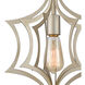 Beagle Channel 1 Light 11 inch Aged Silver Mini Pendant Ceiling Light