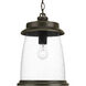 Queenscliff 1 Light 10.88 inch Antique Bronze Outdoor Hanging Lantern