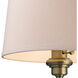 Englishman Bay 25 inch 150 watt Antique Brass Swingarm Sconce Wall Light