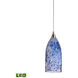 Ogunquit LED 5 inch Satin Nickel Mini Pendant Ceiling Light