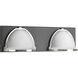 Hilo Bay LED 16.13 inch Graphite Bath Vanity Wall Light, Progress LED