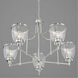 San Francisco Bay 5 Light 28 inch Brushed Nickel Chandelier Ceiling Light