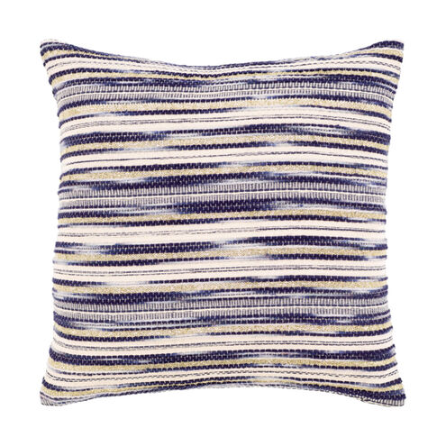 Naukati Bay 18 X 18 inch Black/Violet/Metallic - Gold/Beige/Denim/Navy Pillow Cover