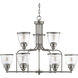 San Francisco Bay 9 Light 34 inch Brushed Nickel Chandelier Ceiling Light