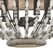 Bright 4 Light 18 inch Washed Gray with Malted Rust Chandelier Ceiling Light