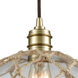 Long Bay 1 Light 10 inch Satin Brass Mini Pendant Ceiling Light