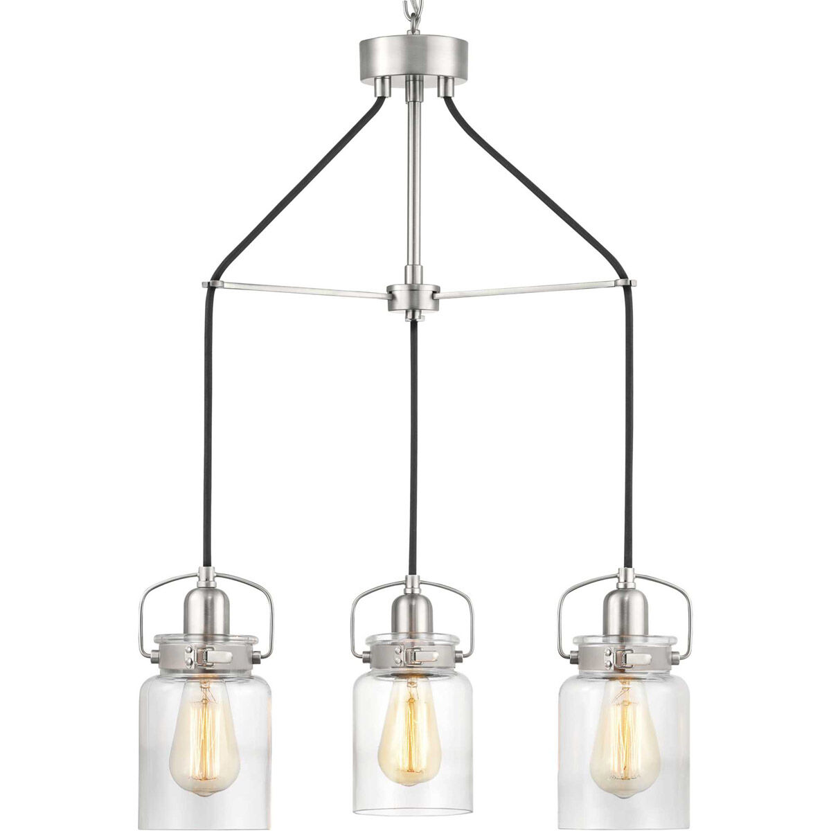 Aft 3 Light 22.63 inch Brushed Nickel Chandelier Ceiling Light