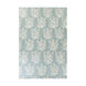 Atlantic 132 X 96 inch Aqua/Ivory Rugs, Wool