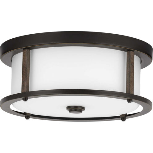 Beaches 2 Light 13 inch Antique Bronze Flush Mount Ceiling Light