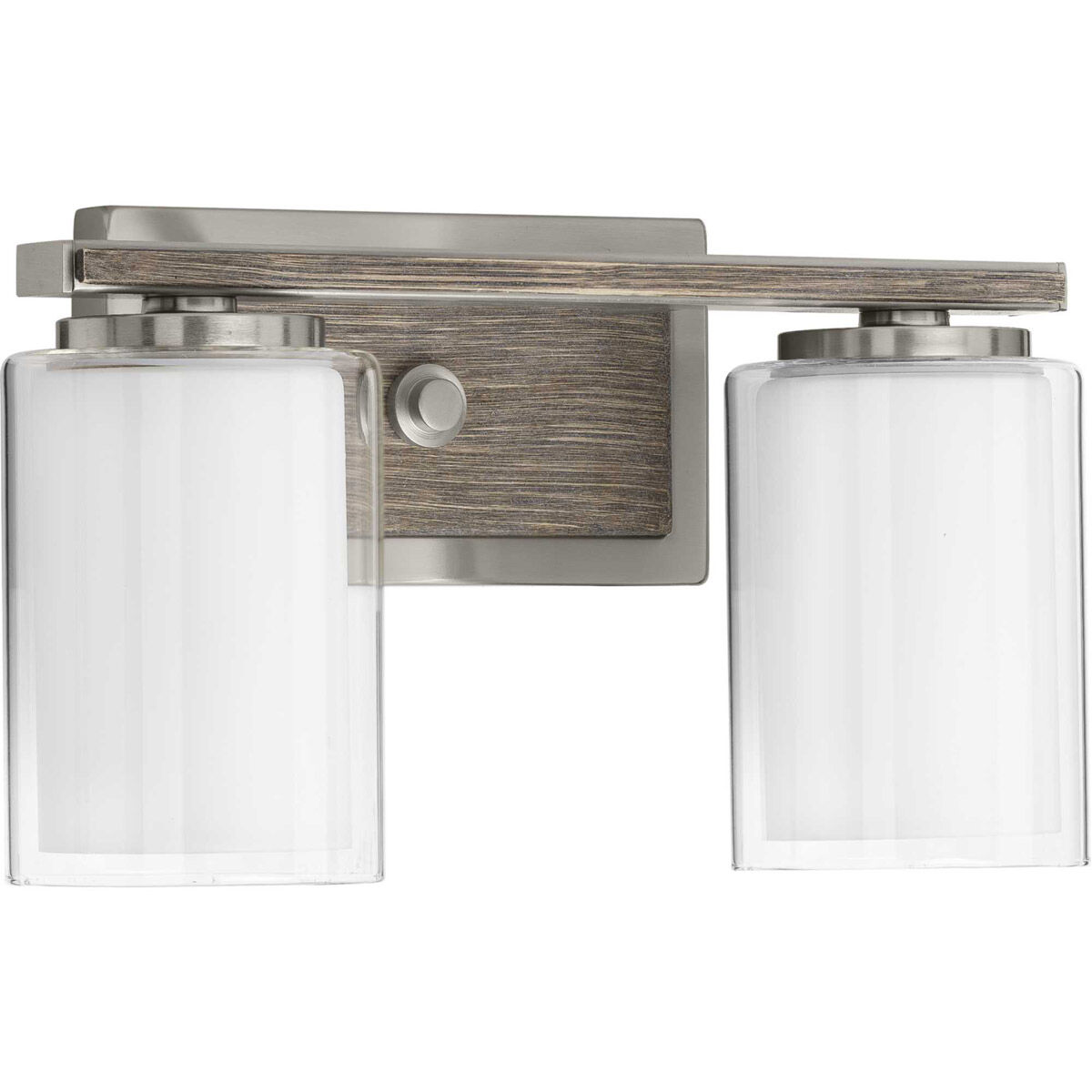 Beaches 2 Light 14 inch Brushed Nickel Bath Vanity Wall Light
