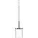 Beaches 1 Light 6 inch Brushed Nickel Mini-Pendant Ceiling Light