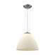 Belle Mare 1 Light 12 inch Polished Chrome with White Mini Pendant Ceiling Light