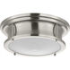 Seychelles LED 12.75 inch Brushed Nickel Flush Mount Ceiling Light