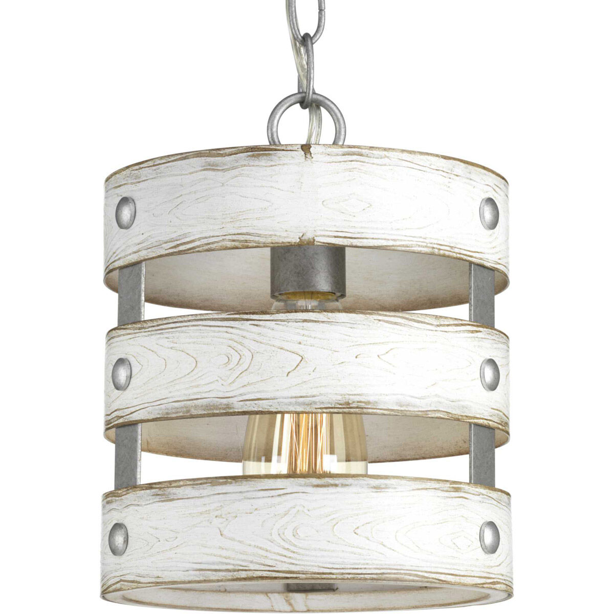 Camps Bay 1 Light 8.5 inch Galvanized Mini-Pendant Ceiling Light