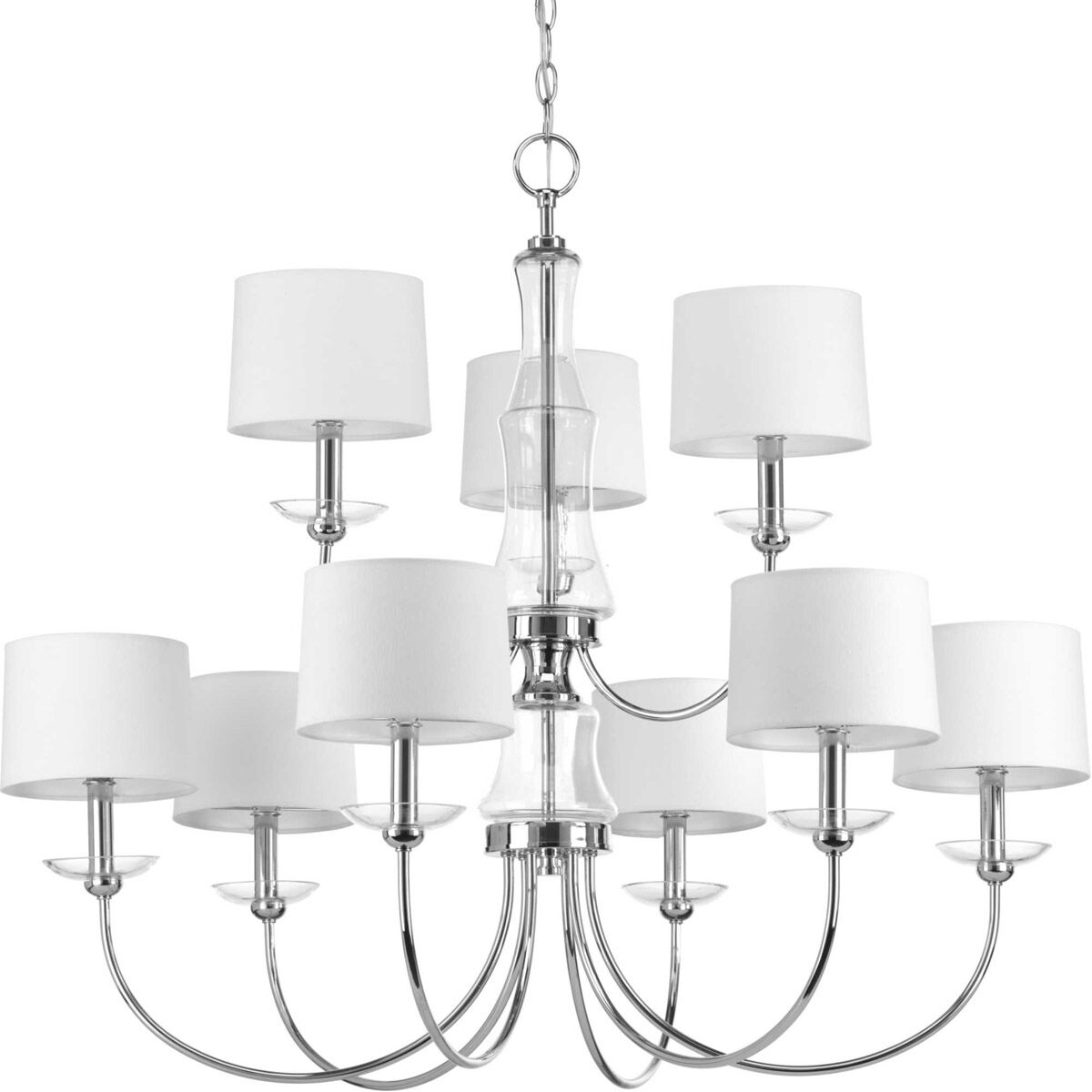 Maritime 9 Light 34 inch Polished Chrome Chandelier Ceiling Light