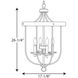 Camps Bay 4 Light 17.13 inch Galvanized Foyer Pendant Ceiling Light