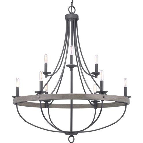 Camps Bay 9 Light 35 inch Graphite Chandelier Ceiling Light