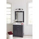 Paia 3 Light 23.13 inch Graphite Bath Vanity Wall Light