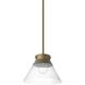 Olive Ridley 1 Light 11.75 inch Aged Brass Semi-Flush Convertible Ceiling Light, Design Series