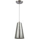 Isle 1 Light 6 inch Satin Nickel with Smokey White Mini Pendant Ceiling Light