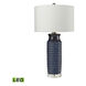 Lunenburg 30 inch 9.50 watt Navy Table Lamp Portable Light