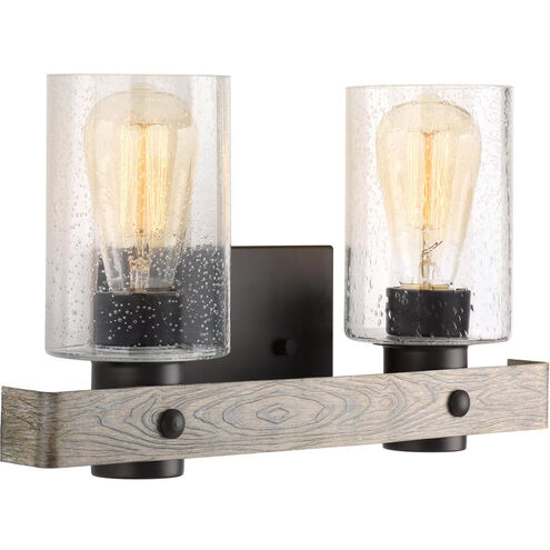 Camps Bay 2 Light 16 inch Graphite Bath Vanity Wall Light