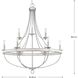 Camps Bay 9 Light 35.25 inch Galvanized Chandelier Ceiling Light