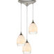 Galleon Beach 3 Light 12 inch Satin Nickel Multi Pendant Ceiling Light, Configurable